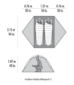 MSR Backpacking & Lightweight Tents-Hubba Hubba Bikepack 2 Tent