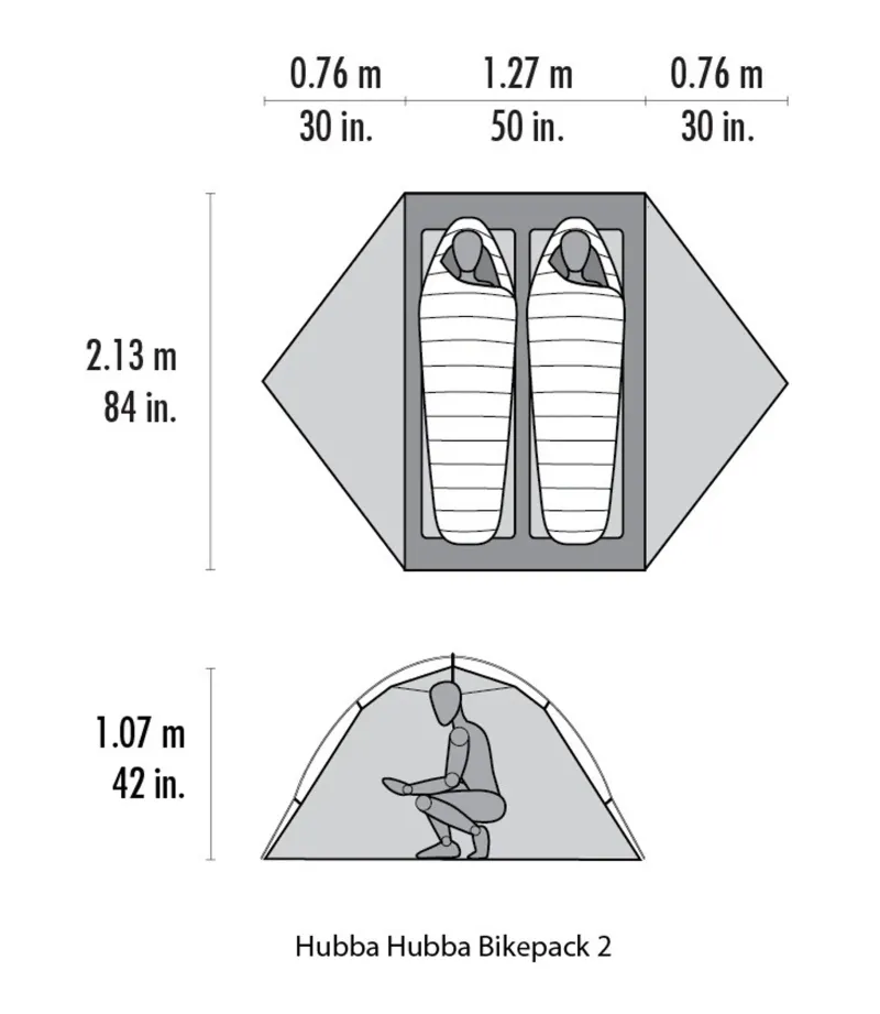 MSR Backpacking & Lightweight Tents-Hubba Hubba Bikepack 2 Tent