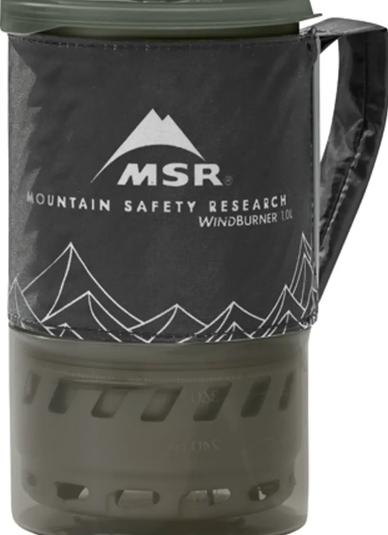 MSR Lightweight Stoves-WindBurner Stove System 1.0L - Black