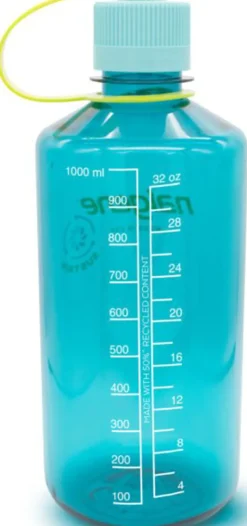 Nalgene Water Bottles-Sustain Narrow Mouth Water Bottle - 1L - Cerulean