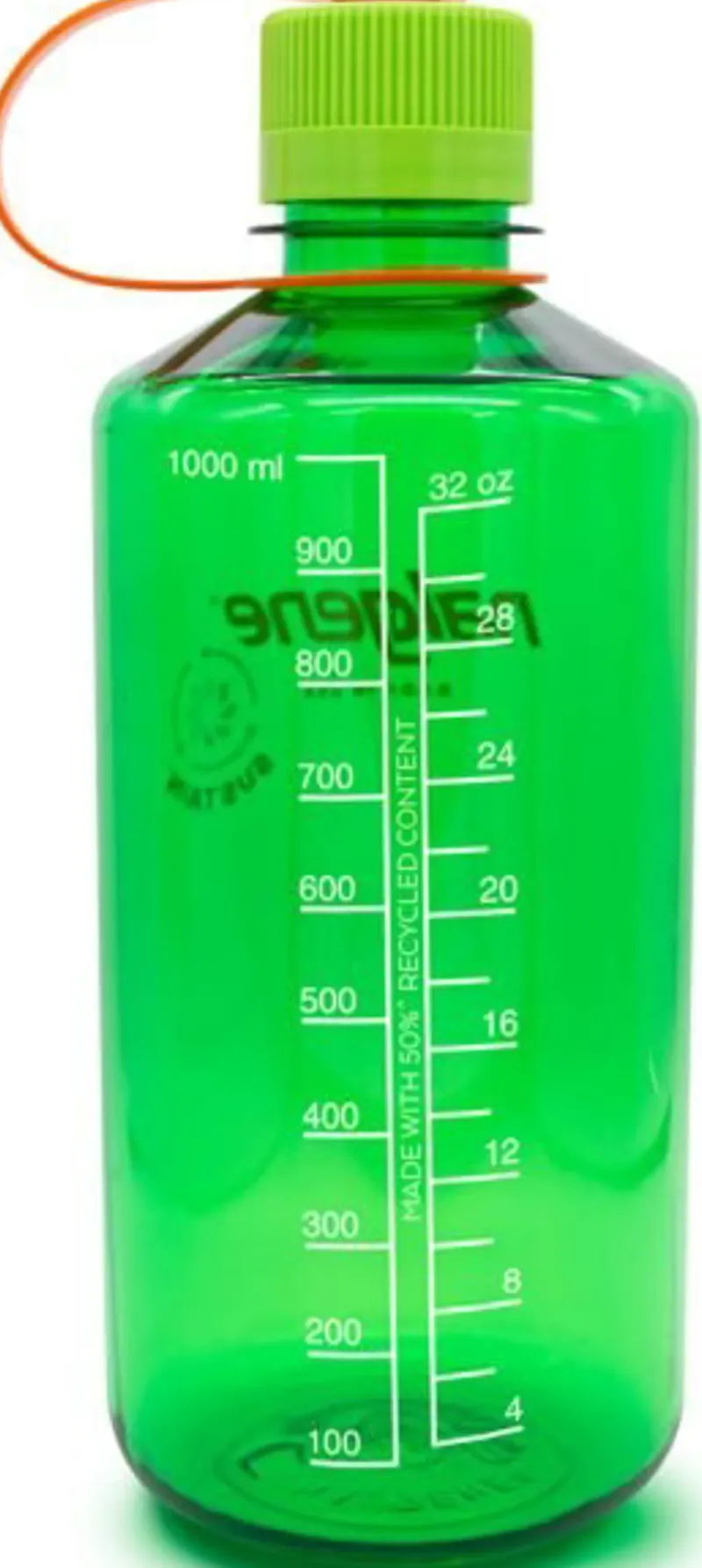 Nalgene Water Bottles-Sustain Narrow Mouth Water Bottle - 1L - Melon Ball
