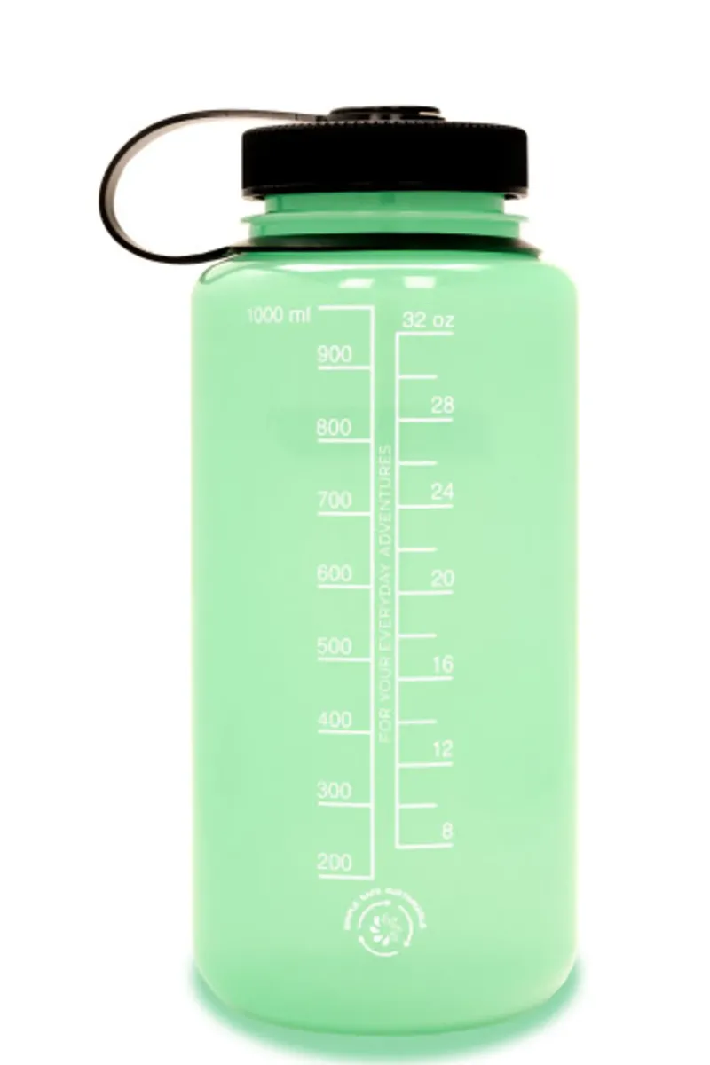 Nalgene Water Bottles-Tritan Sustain Wide Mouth Bottle - 1L - Glow Green