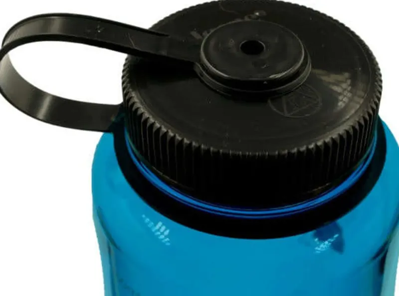 Nalgene Water Bottles-Tritan Sustain Wide Mouth Silo Bottle - 1.5L - Slate Blue