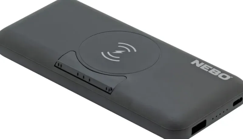 Nebo Power Banks And Solar Chargers-10K Powerbank with Kickstand and Wireless charger