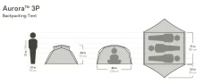 Nemo Backpacking & Lightweight Tents-Aurora Ridge 3P Tent and Footprint