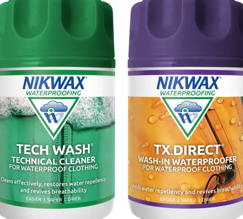 Nikwax Clothing Cleaning & Proofing-Tech Wash and TX.Direct Wash-In Twin Pack - 150ml