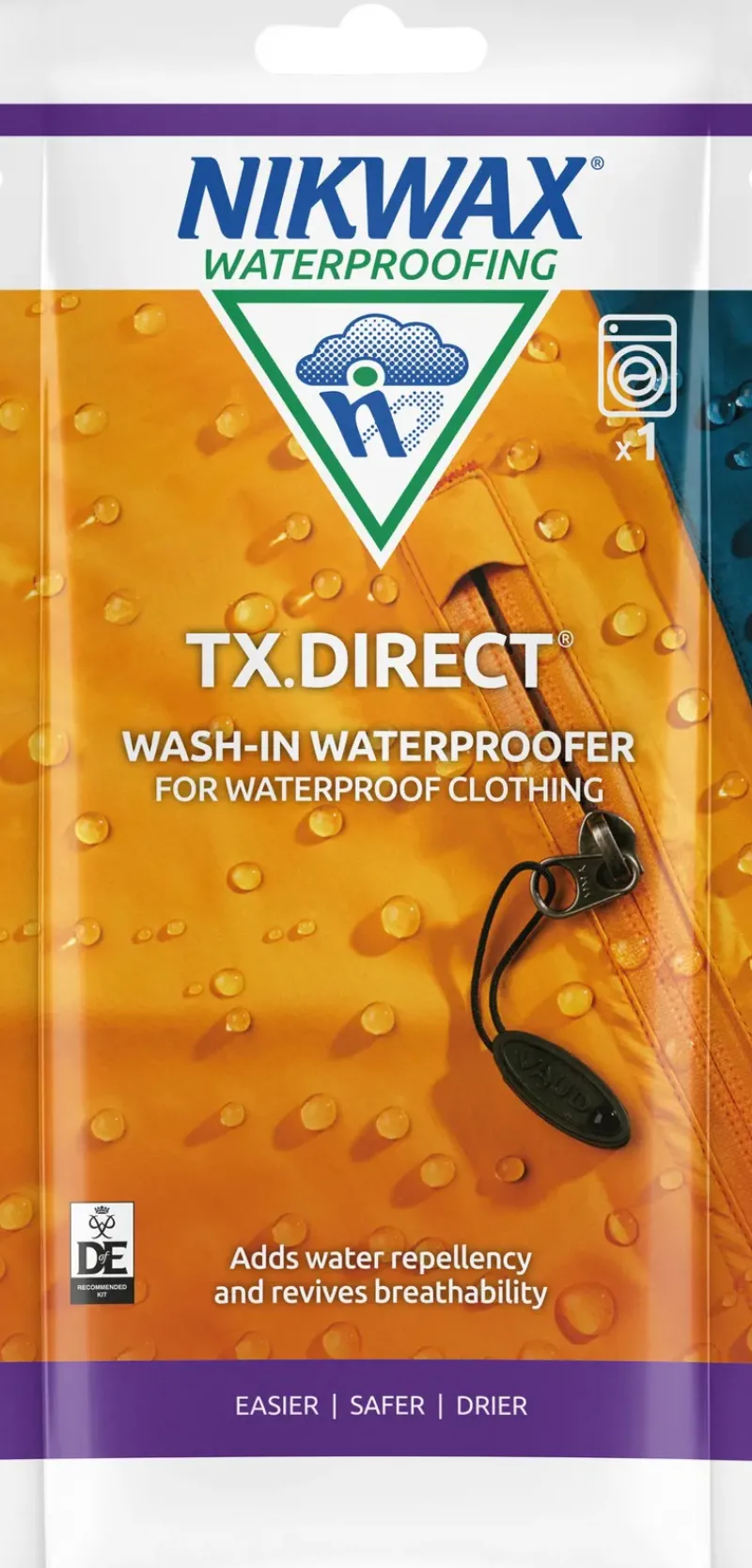 Nikwax Clothing Cleaning & Proofing-TX.Direct Wash-In Pouch - 100ml