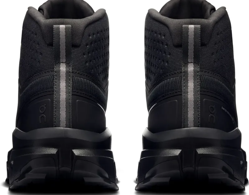 On Hiking Shoes & Boots|Walking Shoes-Mens Cloudrock Mid Waterproof Shoes - Black-Black