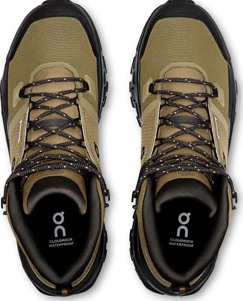On Hiking Shoes & Boots|Walking Shoes-Mens Cloudrock Mid Waterproof Shoes - Hunter-Black