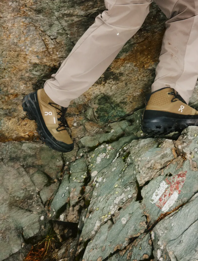 On Hiking Shoes & Boots|Walking Shoes-Mens Cloudrock Mid Waterproof Shoes - Hunter-Black