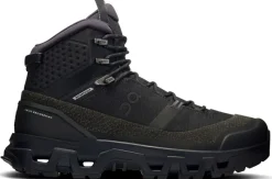 On Hiking Shoes & Boots|Mid Height Boots-Mens Cloudrock Trek Waterproof Shoes - Black-Black