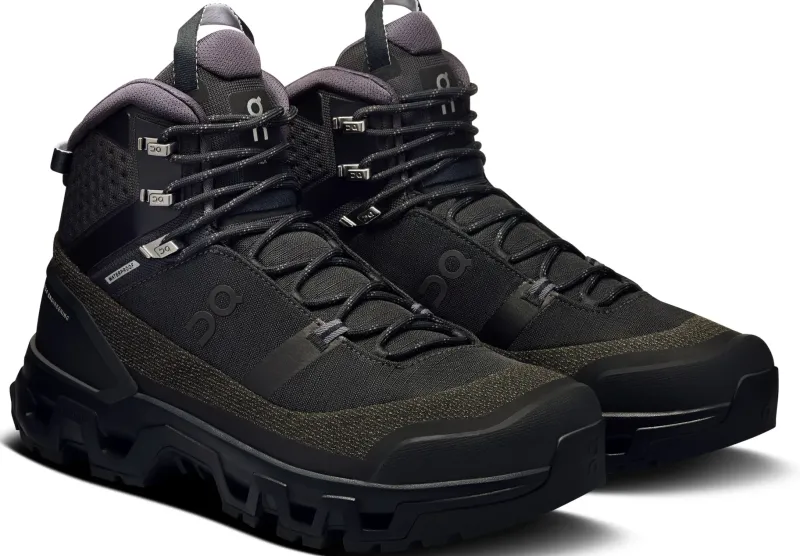 On Hiking Shoes & Boots|Mid Height Boots-Mens Cloudrock Trek Waterproof Shoes - Black-Black