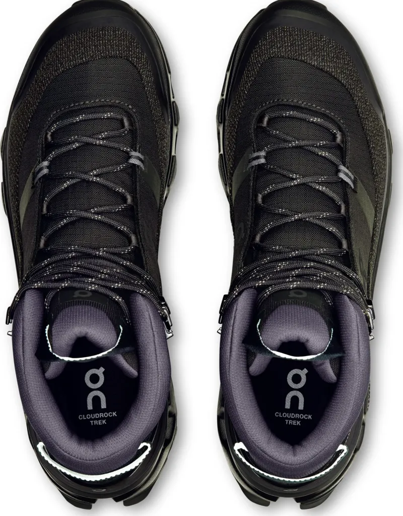 On Hiking Shoes & Boots|Mid Height Boots-Mens Cloudrock Trek Waterproof Shoes - Black-Black