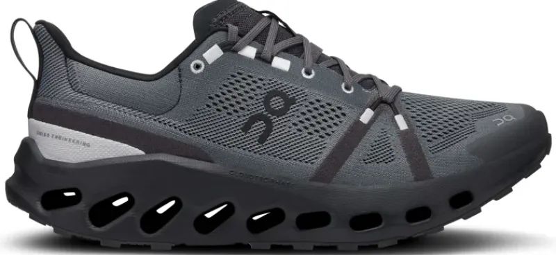 On Hiking Shoes & Boots|Running Shoes-Mens Cloudsurfer Trail Running Shoe - Eclipse-Black