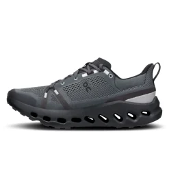 On Hiking Shoes & Boots|Running Shoes-Mens Cloudsurfer Trail Running Shoe - Eclipse-Black