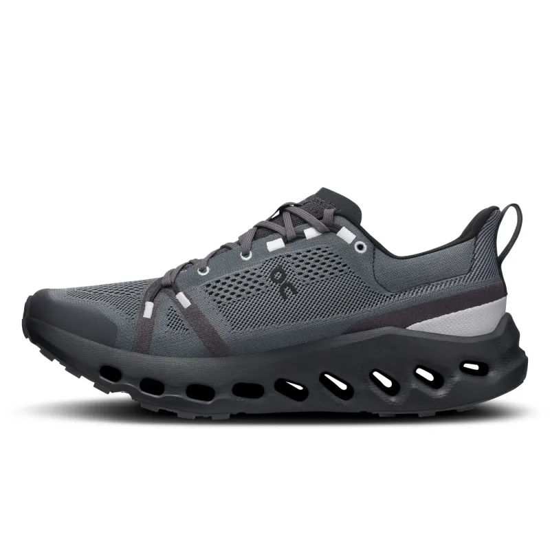 On Hiking Shoes & Boots|Running Shoes-Mens Cloudsurfer Trail Running Shoe - Eclipse-Black