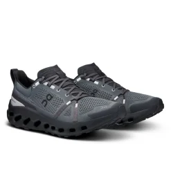 On Hiking Shoes & Boots|Running Shoes-Mens Cloudsurfer Trail Running Shoe - Eclipse-Black