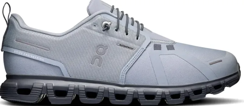 On Walking Shoes-Mens Cloud 6 Waterproof Shoes - Alloy-Wolf