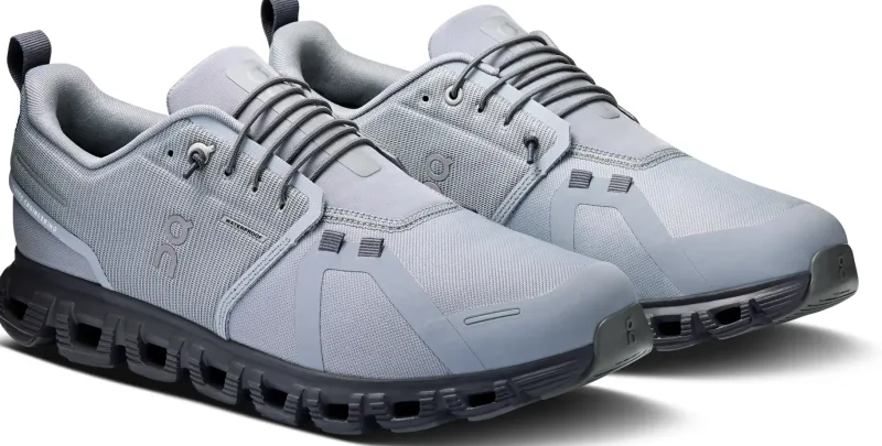 On Walking Shoes-Mens Cloud 6 Waterproof Shoes - Alloy-Wolf