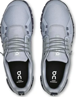 On Walking Shoes-Mens Cloud 6 Waterproof Shoes - Alloy-Wolf