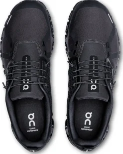 On Walking Shoes-Mens Cloud 6 Waterproof Shoes - Black-Black