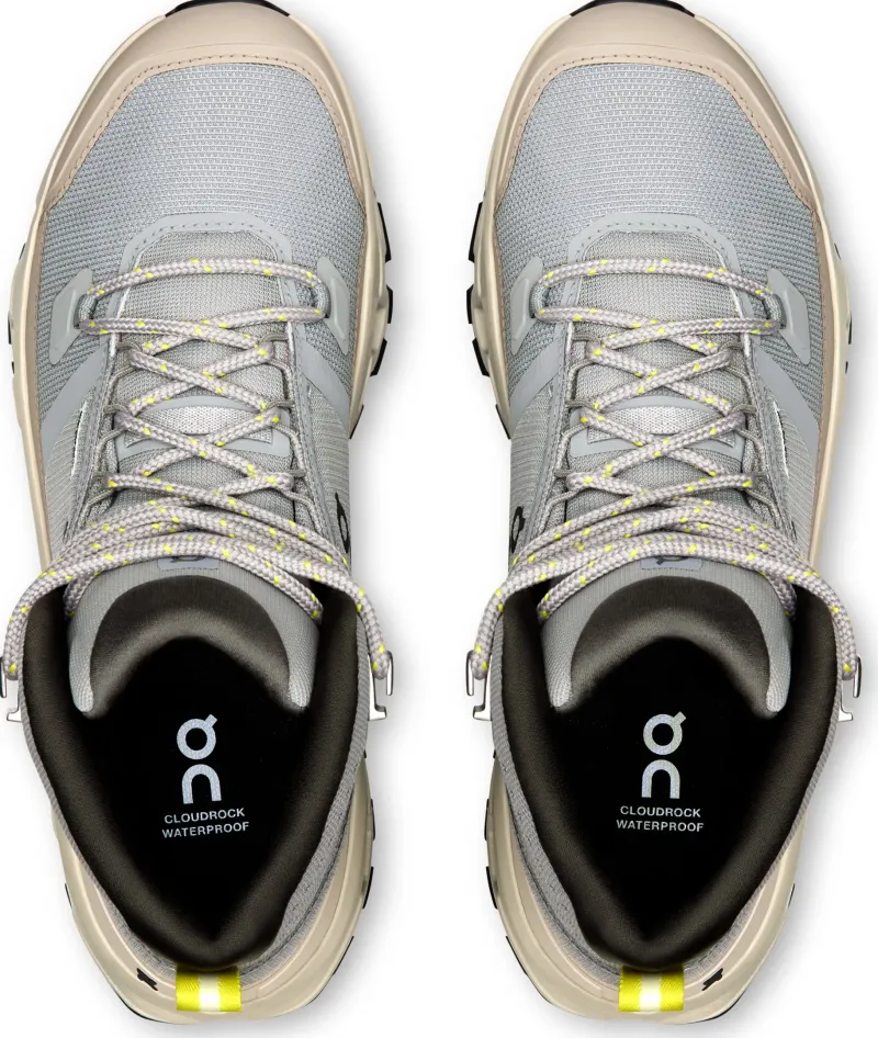 On Hiking Shoes & Boots|Walking Shoes-Womens Cloudrock Mid Waterproof Shoes - Alloy-Ice