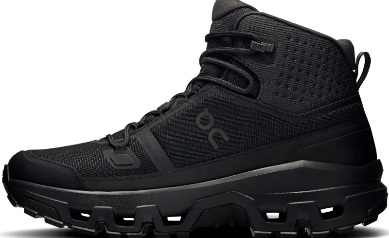 On Hiking Shoes & Boots|Walking Shoes-Womens Cloudrock Mid Waterproof Shoes - Black-Black