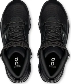 On Hiking Shoes & Boots|Walking Shoes-Womens Cloudrock Mid Waterproof Shoes - Black-Black