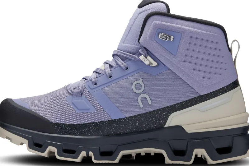On Mid Height Boots|Hiking Boots-Womens Cloudrock 2 Waterproof Boots - Feather-Black
