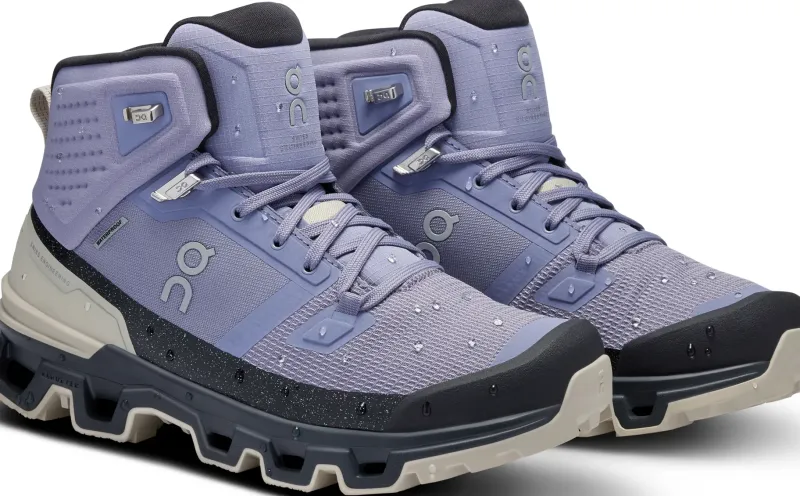 On Mid Height Boots|Hiking Boots-Womens Cloudrock 2 Waterproof Boots - Feather-Black