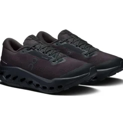 On Running Shoes-Womens Cloudsurfer Trail 2 WP Running Shoes - Black-Black