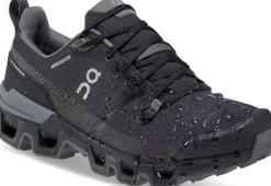 On Walking Shoes-Womens Cloudwander Waterproof Hiking Shoes - Black-Eclipse