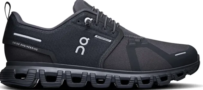 On Hiking Shoes & Boots|Walking Shoes-Womens Cloud 6 Waterproof Shoes - Black-Black