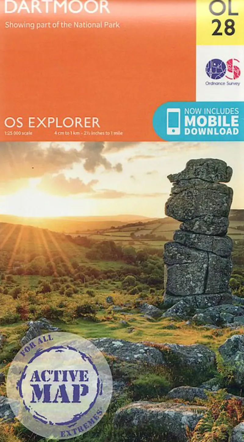 Ordnance Survey Maps And Books-OS Explorer - Active Map OL28 - Dartmoor
