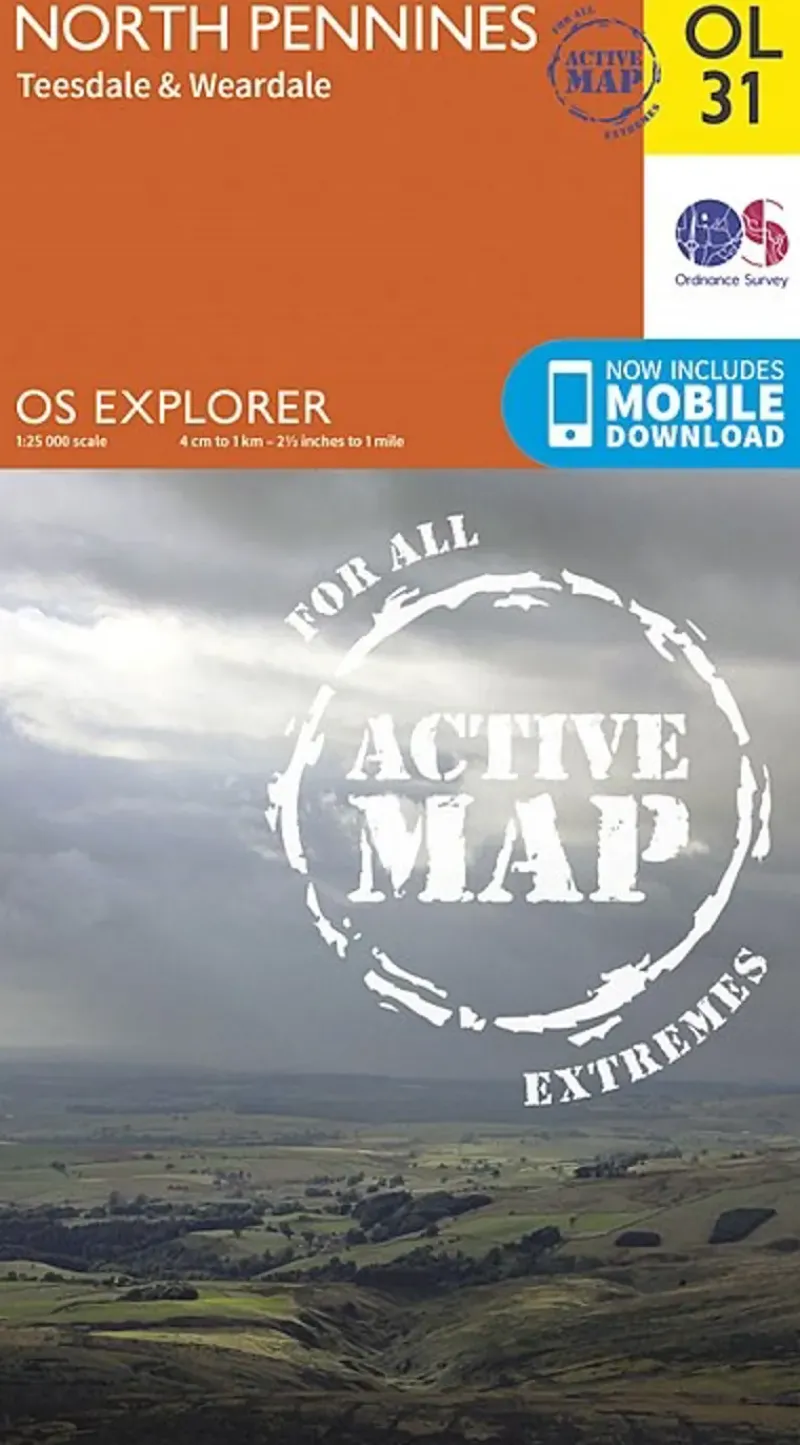 Ordnance Survey Maps And Books-OS Explorer - Active Map OL31 - North Pennines