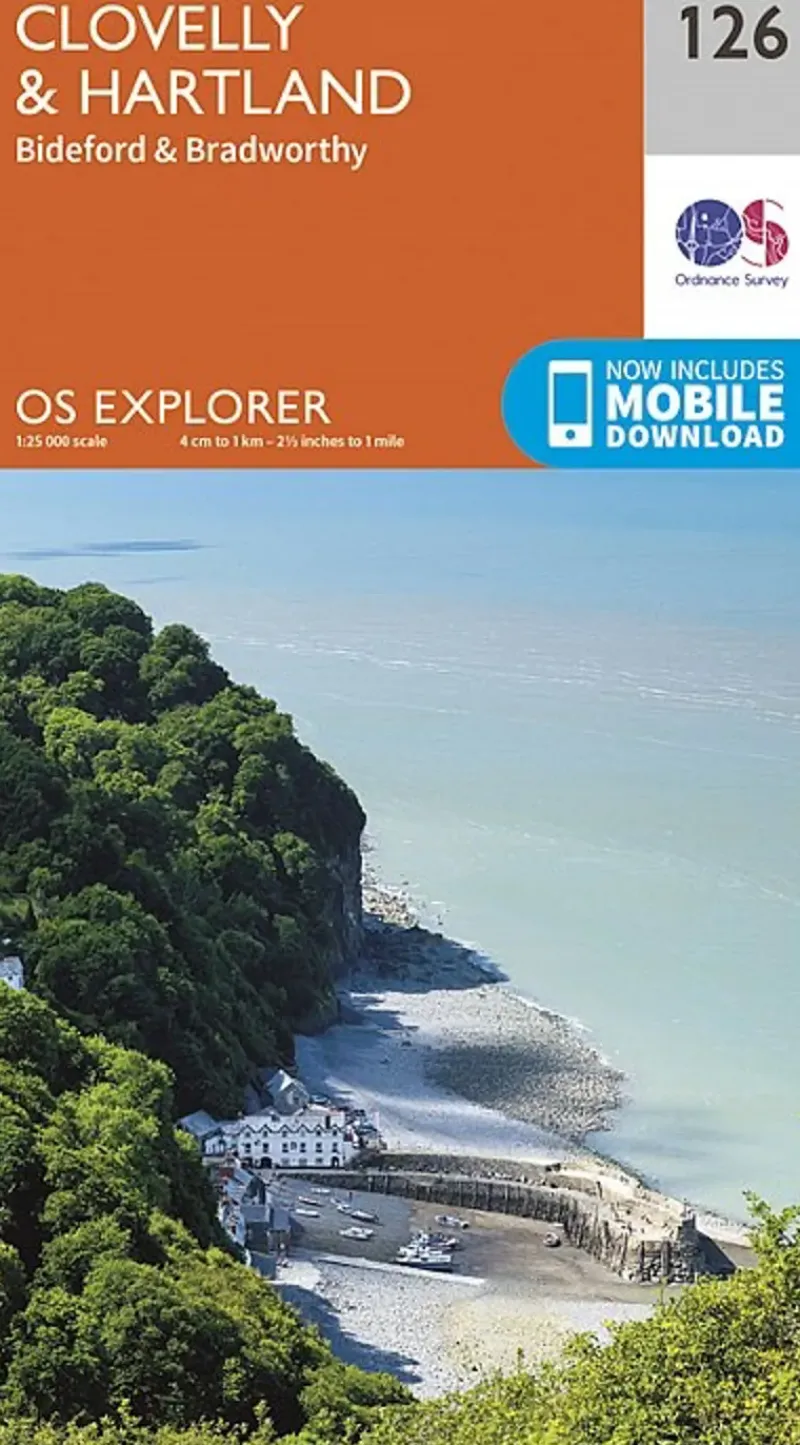 Ordnance Survey Maps And Books-OS Explorer Map 126 - Clovelly and Hartland