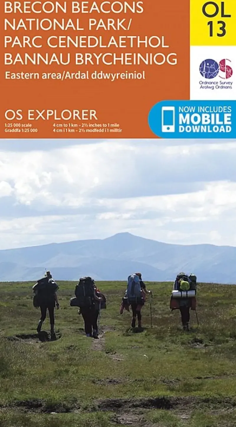 Ordnance Survey Maps And Books-OS Explorer Map OL13 - Brecon Beacons National Park - Eastern Area