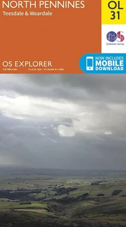 Ordnance Survey Maps And Books-OS Explorer Map OL31 - North Pennines