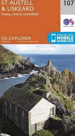 Ordnance Survey Maps And Books-OS Explorer Map 107 - St.Austell, Liskeard Fowey, Looe and Lostwithiel
