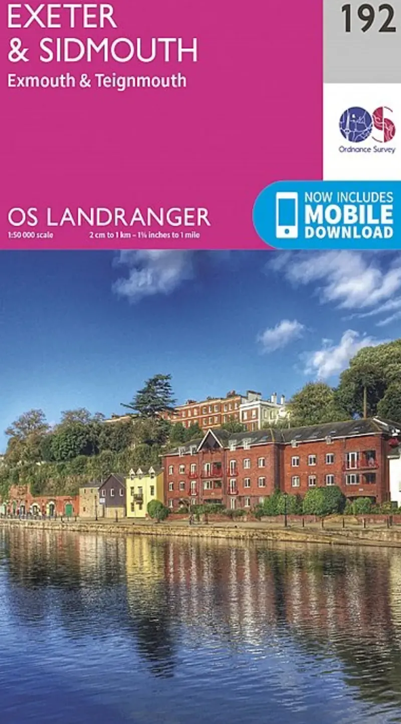 Ordnance Survey Maps And Books-OS Landranger Map 192 - Exeter and Sidmouth, Exmouth and Teignmouth