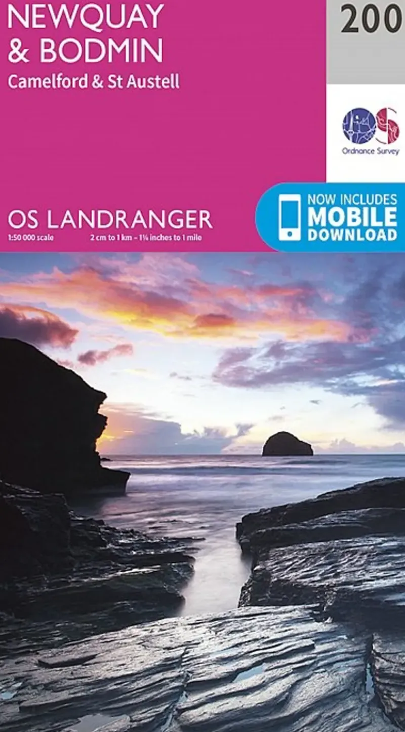 Ordnance Survey Maps And Books-OS Landranger Map 200 - Newquay, Bodmin, Camelford and St Austell