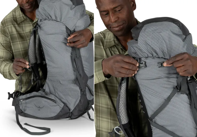 Osprey Backpacking Packs-Aether Pro 75 Rucksack - Silver Lining