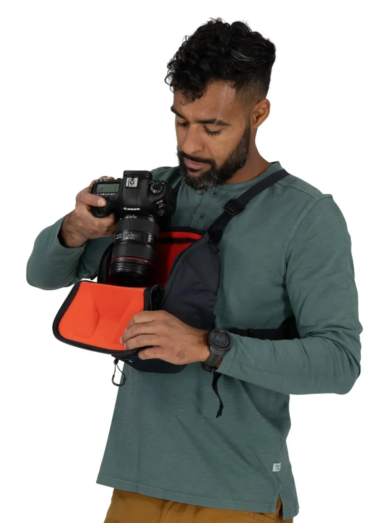 Osprey Day Packs-Camera Chest Rig Rucksack - Charcoal Grey