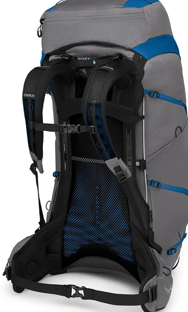Osprey Backpacking Packs-Exos Pro 55 Rucksack - Dale Grey-Agam Blue