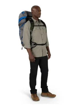 Osprey Backpacking Packs-Exos Pro 55 Rucksack - Dale Grey-Agam Blue