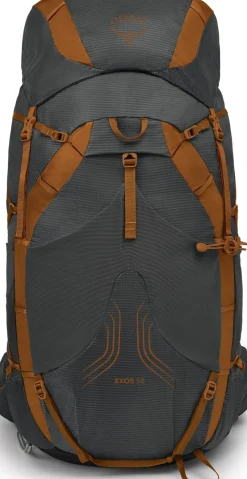 Osprey Fast & Light Rucksacks And Vests-Exos 58 Rucksack - Dark Charcoal