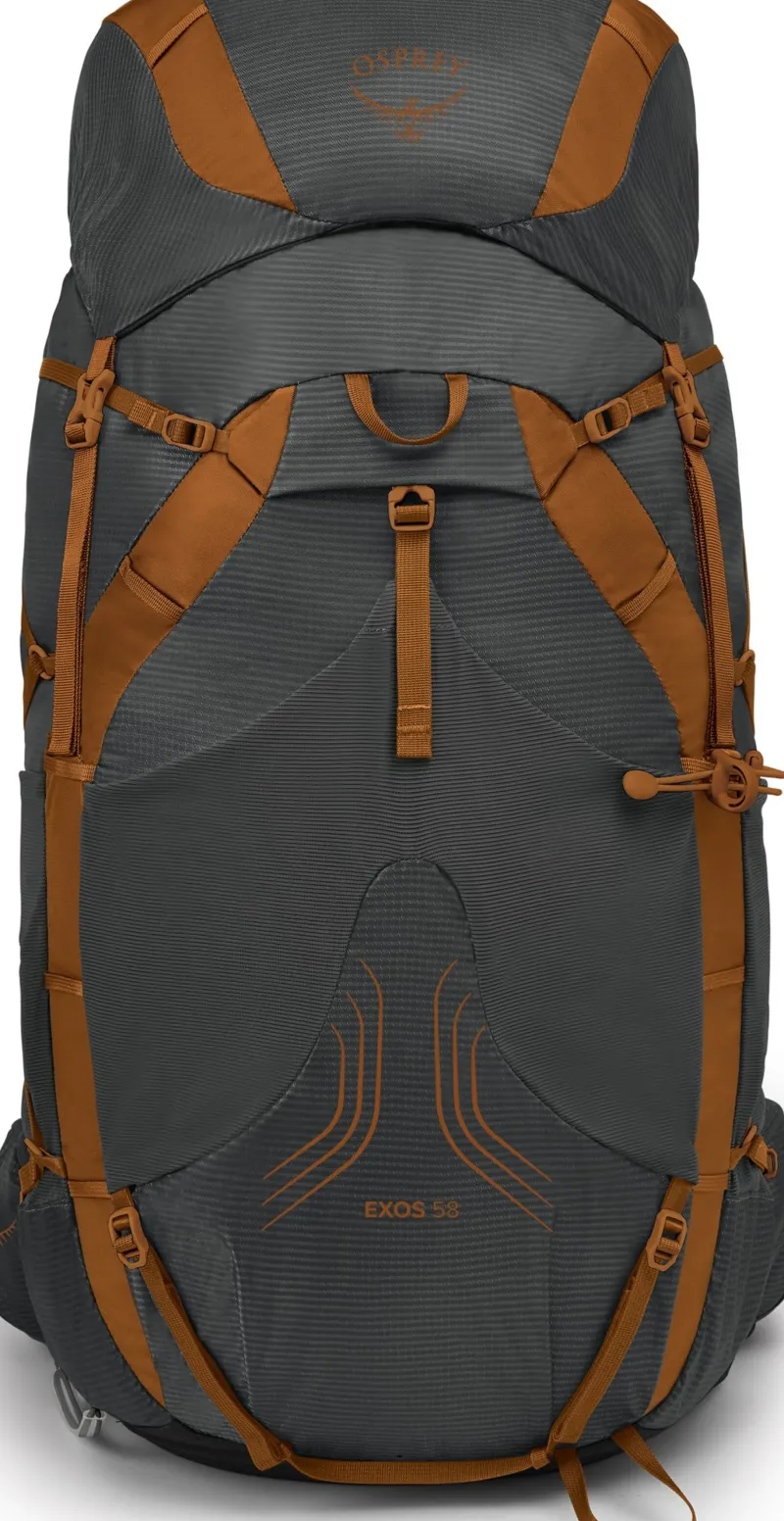 Osprey Fast & Light Rucksacks And Vests-Exos 58 Rucksack - Dark Charcoal
