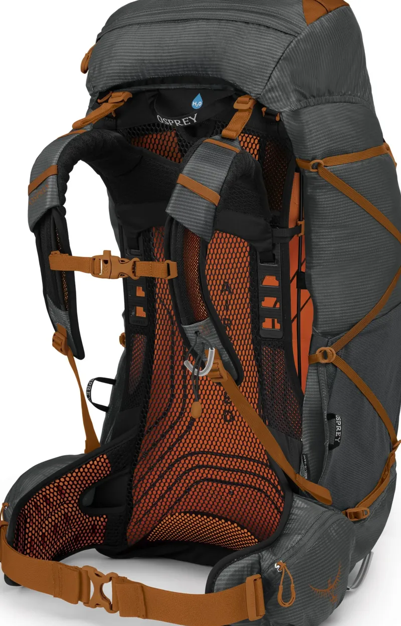 Osprey Fast & Light Rucksacks And Vests-Exos 58 Rucksack - Dark Charcoal