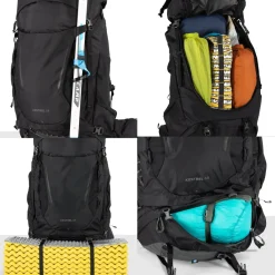 Osprey Backpacking Packs-Kestrel 68 Rucksack - Black