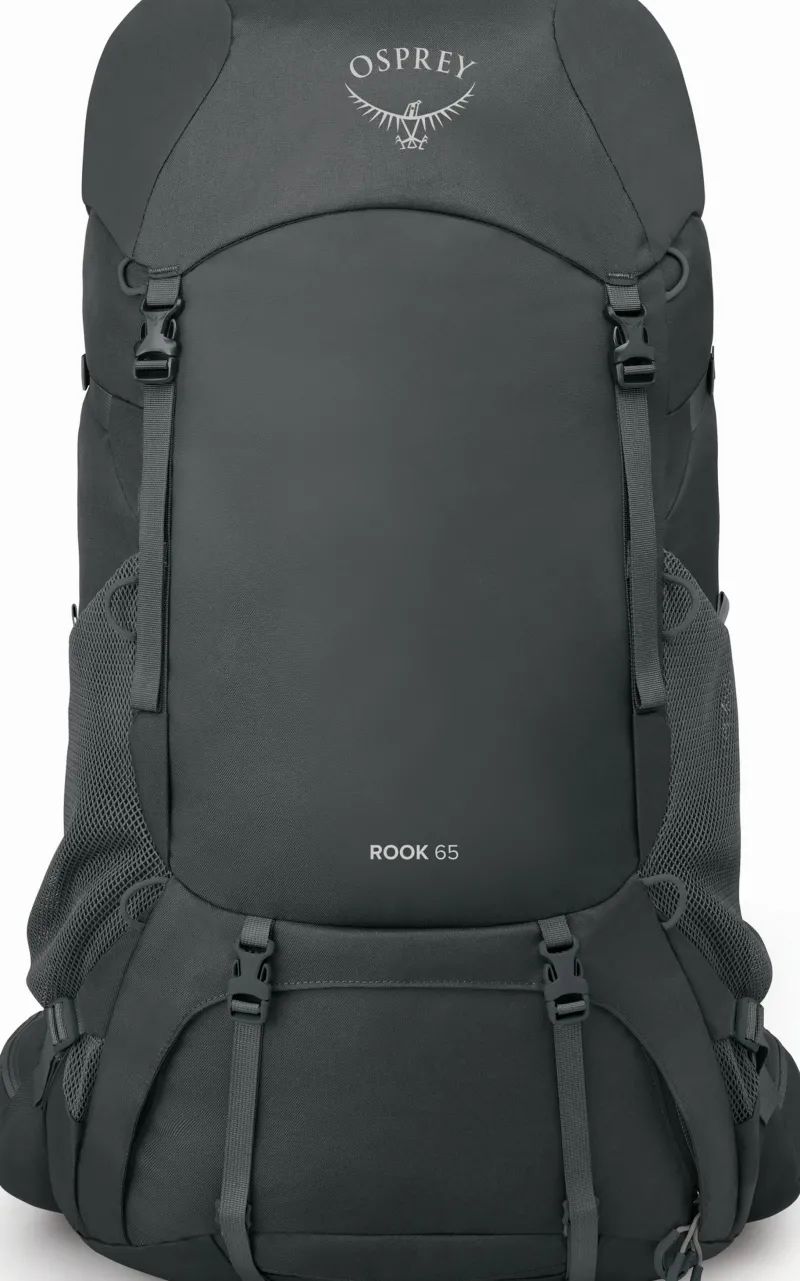 Osprey Backpacking Packs-Rook 65 Rucksack - Dark Charcoal-Silver Lining
